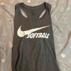 Brand new Nike women’s size medium gray razorback softball team